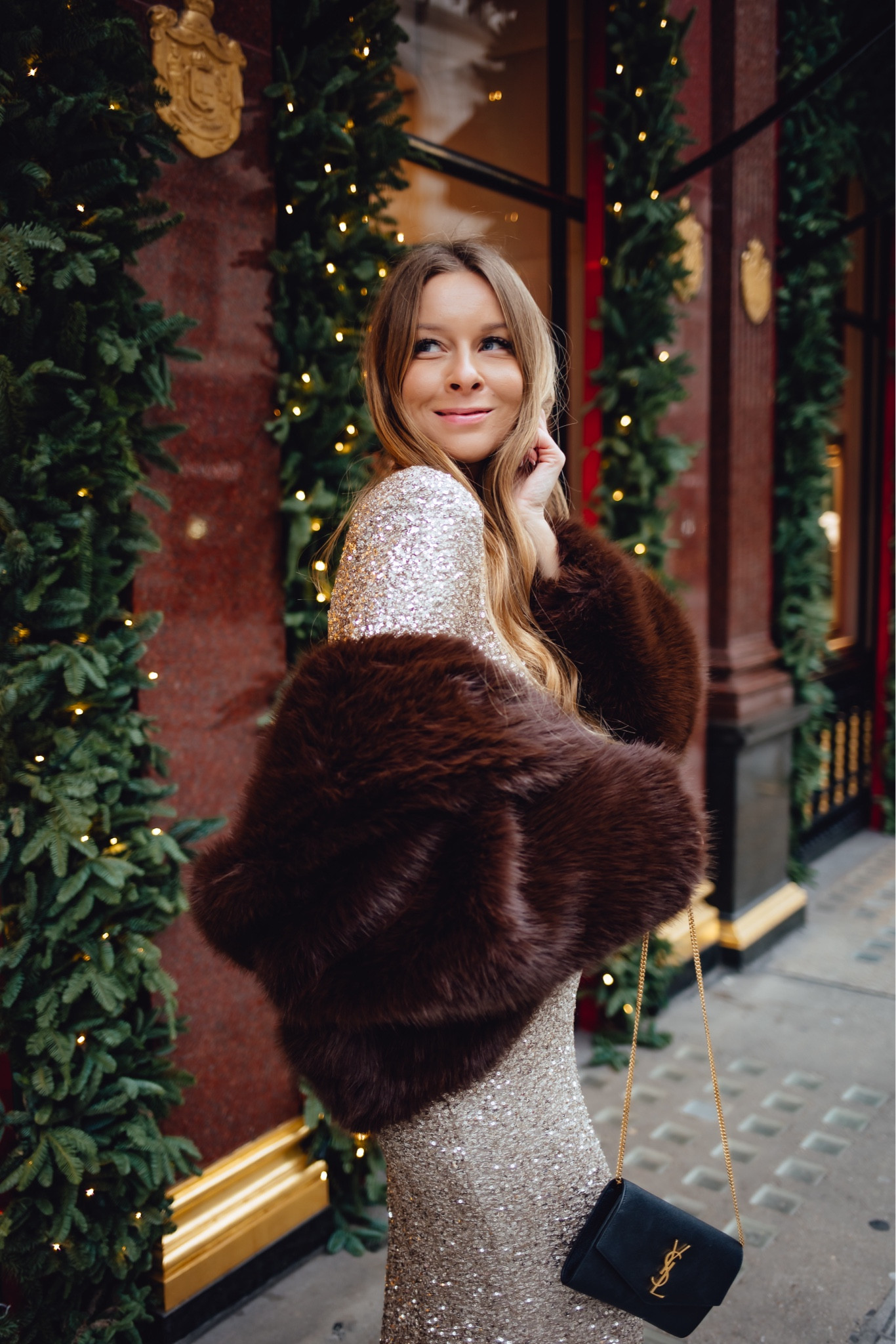 Fur coat, sparkly dress, sparkly gold dress, festive outfit, Christmas outfit, Christmas party, partywear, festive season, party dresses, faux fur

#LTKgiftguide #LTKpartywear #LTKwinter