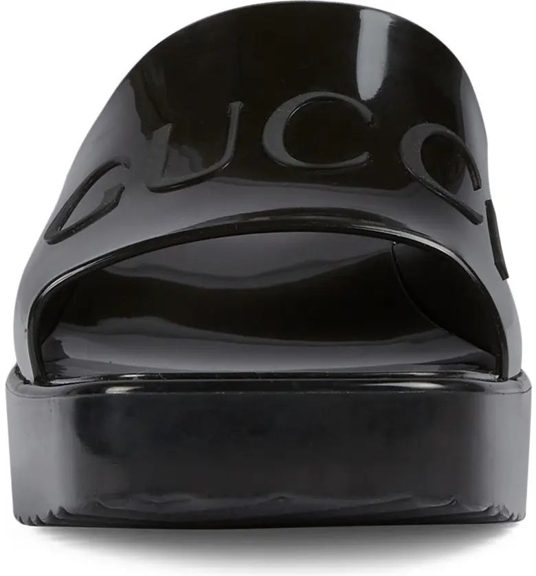 Gucci Rubber Logo Platform Slide Sandal | Nordstrom | Nordstrom Canada