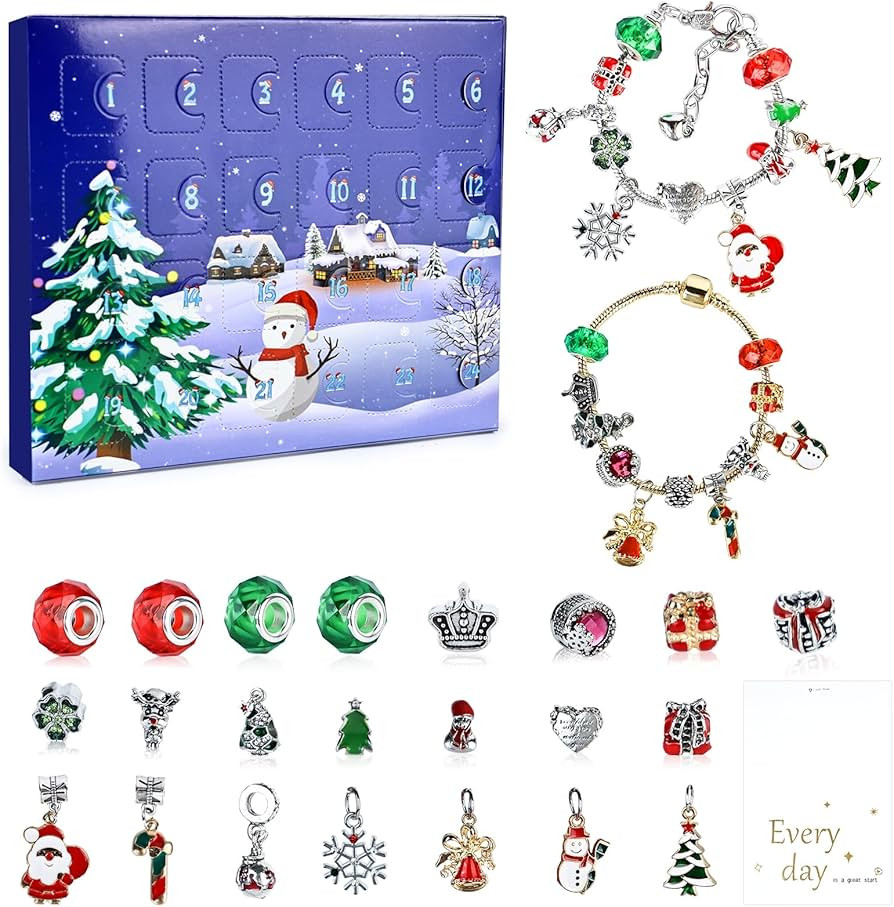 Jewelry Advent Calendar 2025, 24 Days Christmas Countdown Calendar Bracelet, Unique Advent Calend... | Amazon (CA)