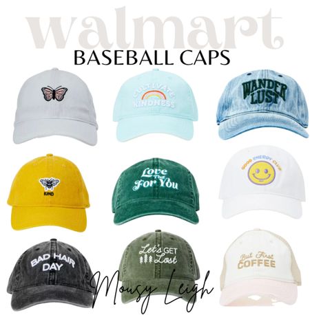 Baseball caps! 

walmart, walmart finds, walmart find, walmart spring, found it at walmart, walmart style, walmart fashion, walmart outfit, walmart look, outfit, ootd, inpso, bag, tote, backpack, belt bag, shoulder bag, hand bag, tote bag, oversized bag, mini bag, clutch, blazer, blazer style, blazer fashion, blazer look, blazer outfit, blazer outfit inspo, blazer outfit inspiration, jumpsuit, cardigan, bodysuit, workwear, work, outfit, workwear outfit, workwear style, workwear fashion, workwear inspo, outfit, work style,  spring, spring style, spring outfit, spring outfit idea, spring outfit inspo, spring outfit inspiration, spring look, spring fashion, spring tops, spring shirts, spring shorts, shorts, sandals, spring sandals, summer sandals, spring shoes, summer shoes, flip flops, slides, summer slides, spring slides, slide sandals, summer, summer style, summer outfit, summer outfit idea, summer outfit inspo, summer outfit inspiration, summer look, summer fashion, summer tops, summer shirts, graphic, tee, graphic tee, graphic tee outfit, graphic tee look, graphic tee style, graphic tee fashion, graphic tee outfit inspo, graphic tee outfit inspiration,  looks with jeans, outfit with jeans, jean outfit inspo, pants, outfit with pants, dress pants, leggings, faux leather leggings, tiered dress, flutter sleeve dress, dress, casual dress, fitted dress, styled dress, fall dress, utility dress, slip dress, skirts,  sweater dress, sneakers, fashion sneaker, shoes, tennis shoes, athletic shoes,  dress shoes, heels, high heels, women’s heels, wedges, flats,  jewelry, earrings, necklace, gold, silver, sunglasses, Gift ideas, holiday, gifts, cozy, holiday sale, holiday outfit, holiday dress, gift guide, family photos, holiday party outfit, gifts for her, resort wear, vacation outfit, date night outfit, shopthelook, travel outfit, 

#LTKSeasonal #LTKStyleTip #LTKFindsUnder50