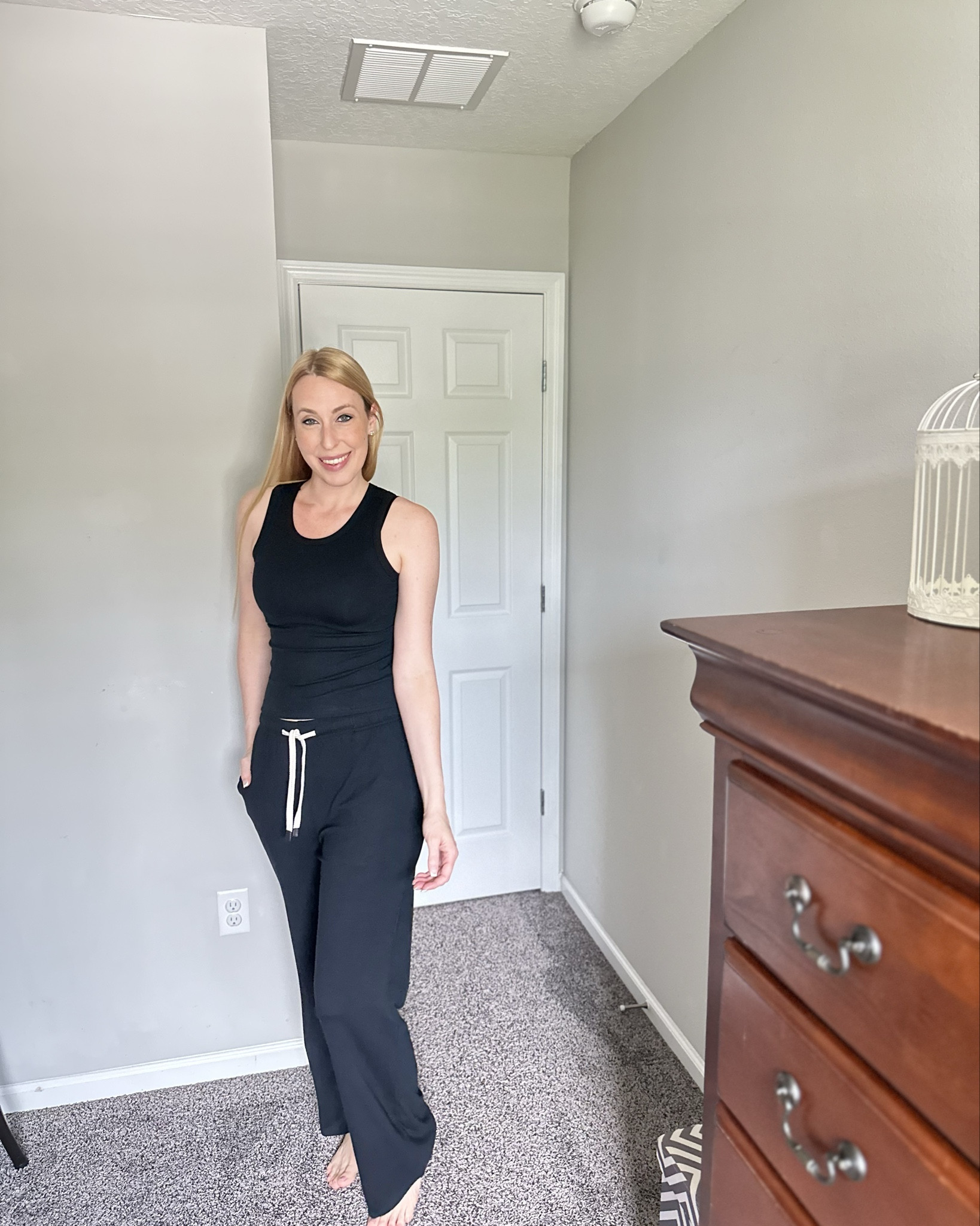 Tank top lounge set 
💗 so stretchy and very cozy
💓 super soft and the pants have pockets 

#LTKstyletip #LTKhome #LTKfindsunder50