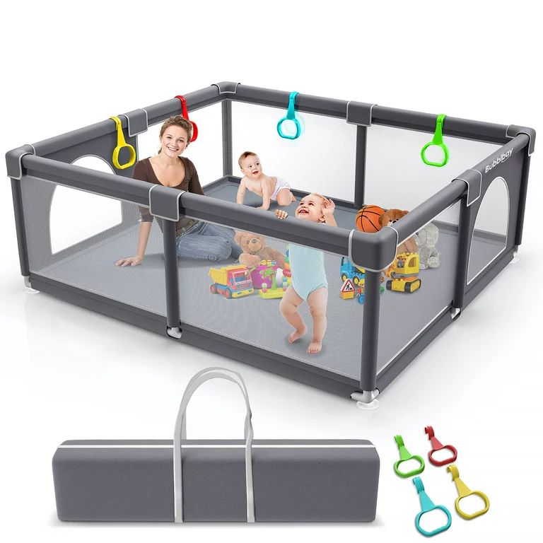 Baby Playpen, Bubblbay 79x71" Extra Large Playpen for Toddlers Portable Playpen for Babies, Indoo... | Walmart (US)