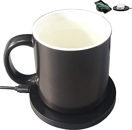 Wireless coffee mug warmer for Office Desk Use, Electric Beverage warmer with Automatic temperatu... | Amazon (US)
