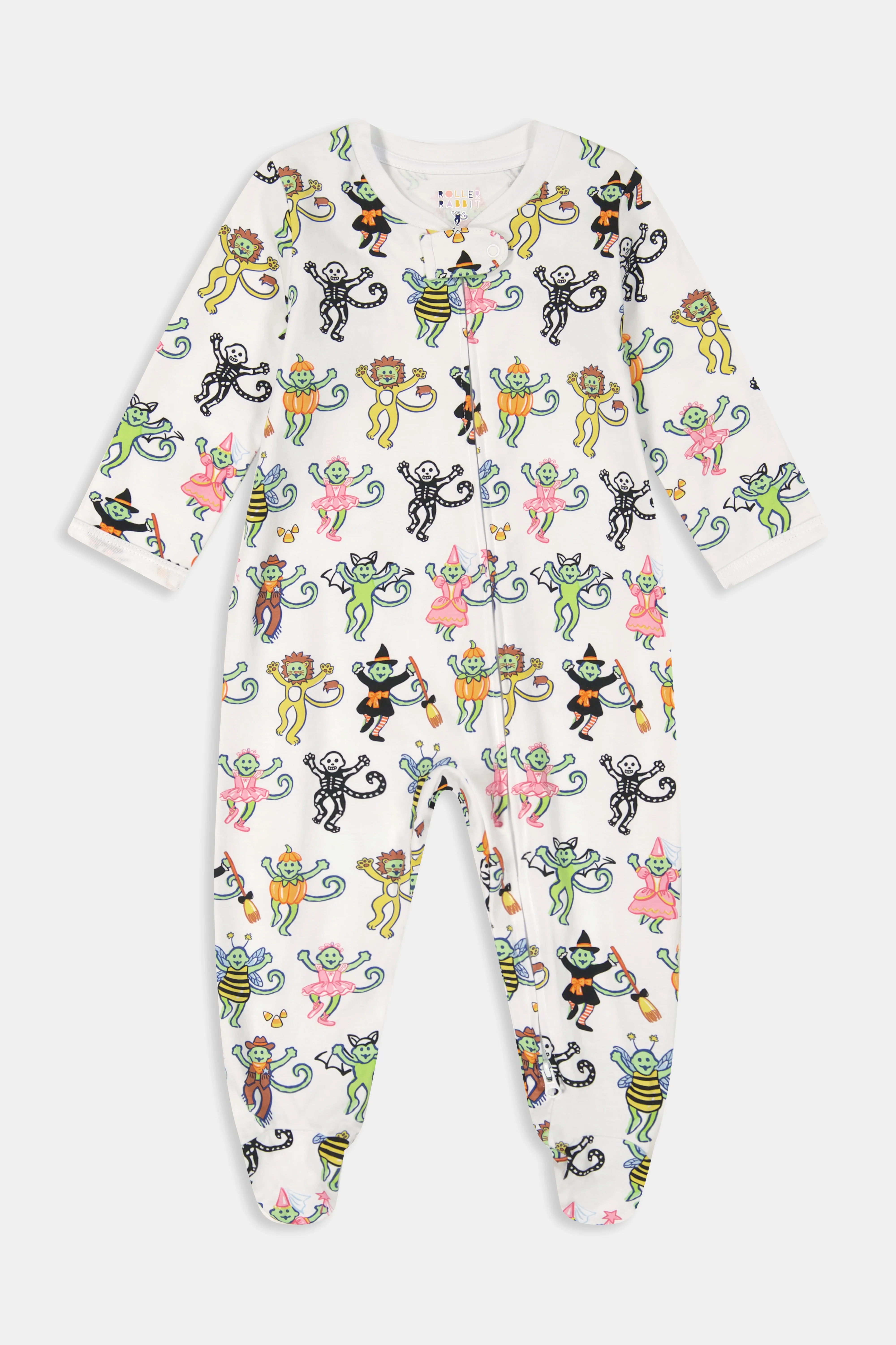 Infant Boo Crew Zipper Footie | Roller Rabbit