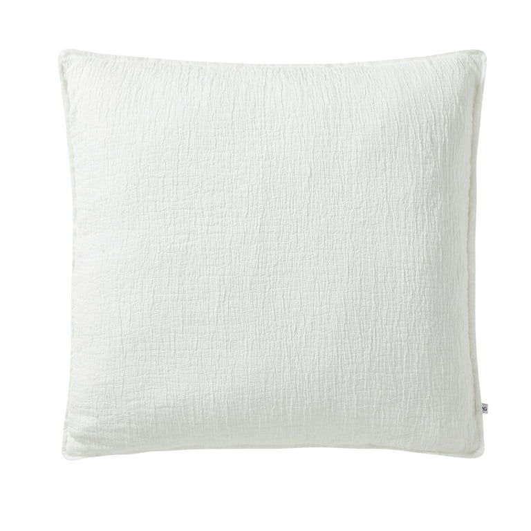 Better Homes & Gardens 22" x 22" Ivory Oversized Cotton Gauze Fringe Pillow - Walmart.com | Walmart (US)
