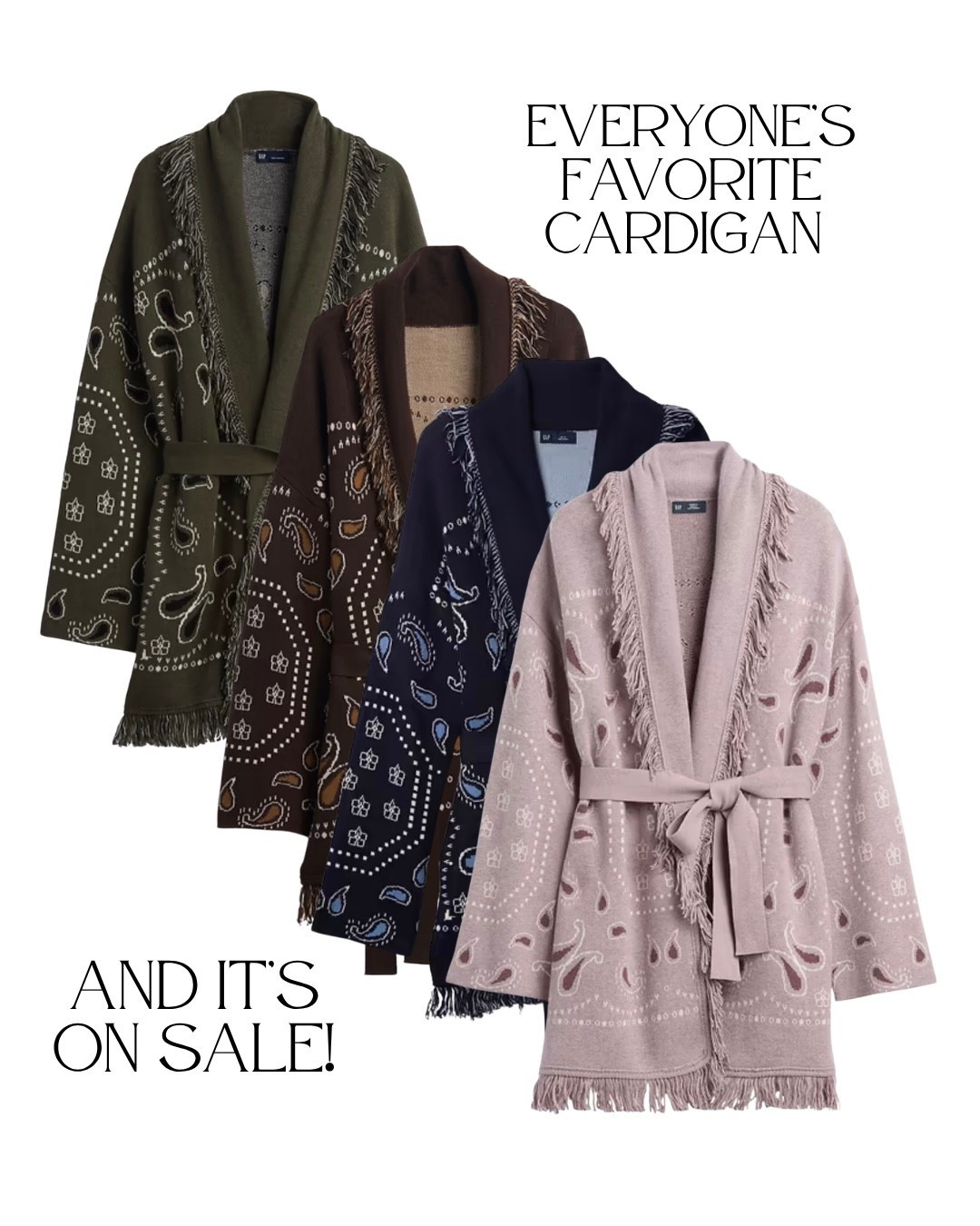 Gap bandanna cardigan