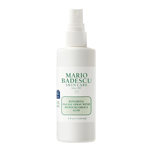 Mario Badescu Repairing HOCl Facial Spray with Hypochlorous Acid – Soothes & Hydrates Angry, Irritated Skin, Reduce Redness & Flare-Ups – pH Balancing, Non-Irritating Cleanser, Fragrance-Free, 4 Fl Oz | Amazon (US)