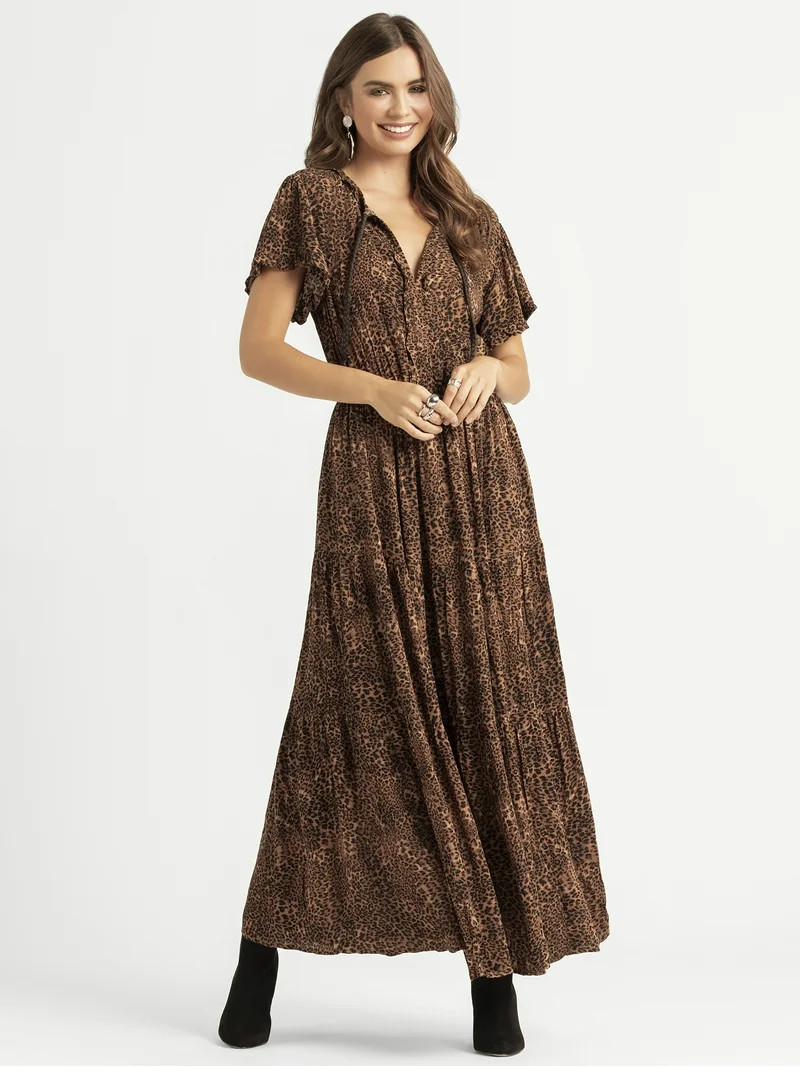 Jessica Simpson Women's Phoebe Maxi Dress, Sizes XS-XL | Walmart (US)