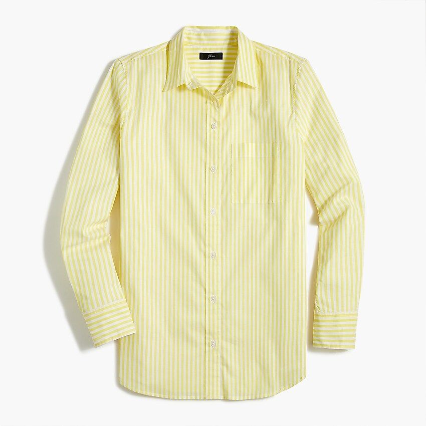 High-low relaxed button-up top | J.Crew Factory