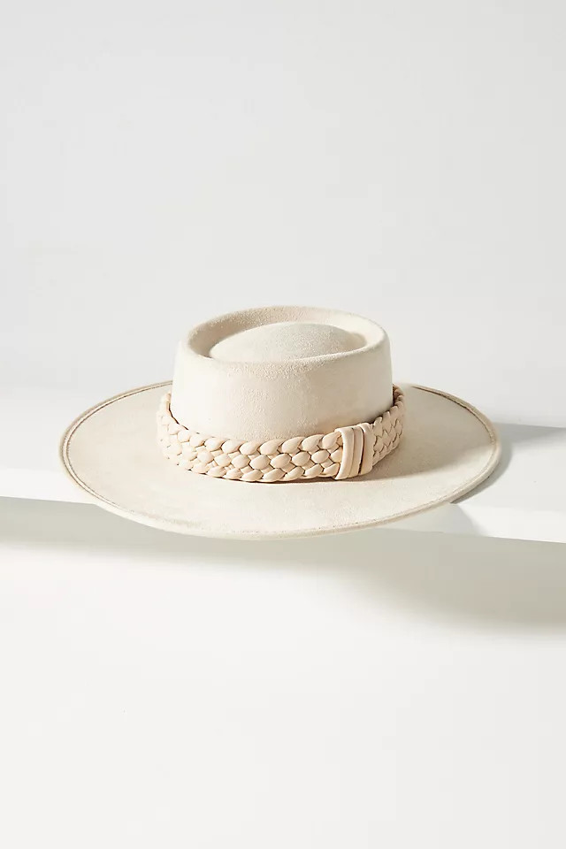 Braid-Trimmed Boater | Anthropologie (US)