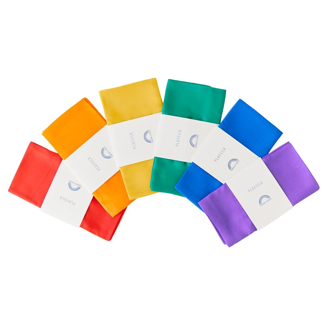 Amazon.com: Sarah's Silks Mini Playsilks | Solid Colors | Creative Waldorf Toys for Education and... | Amazon (US)