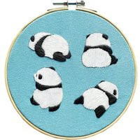 Embroidery Kit, Panda Animal Beginner Full Modern Diy | Etsy (US)