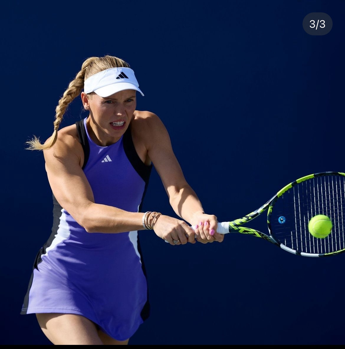 Liza West approved dress from the Adidas US Open Collection. Pictured: Caroline Wozniacki. This is a lovely purple color for end of summer/early fall tennis! 

#LTKStyleTip #LTKFitness #LTKActive