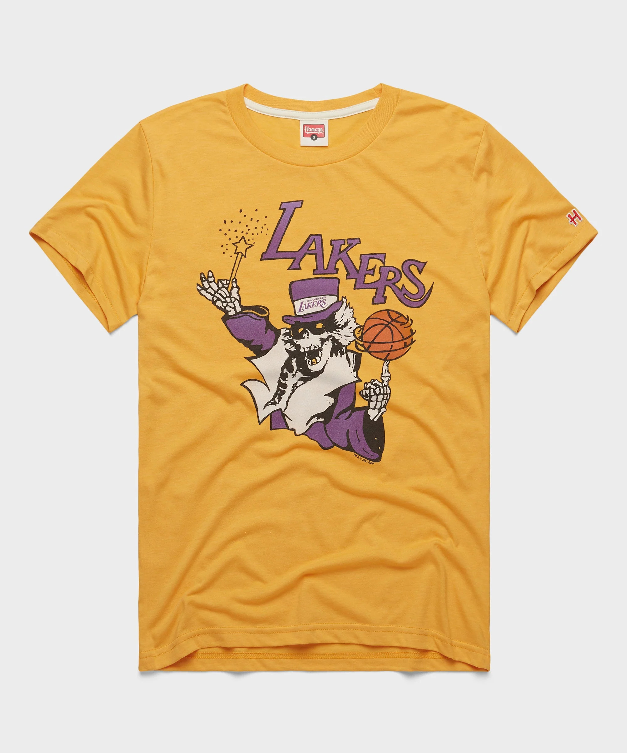 NBA x Grateful Dead x Lakers | Men's LA Lakers Basketball T-Shirt | Homage