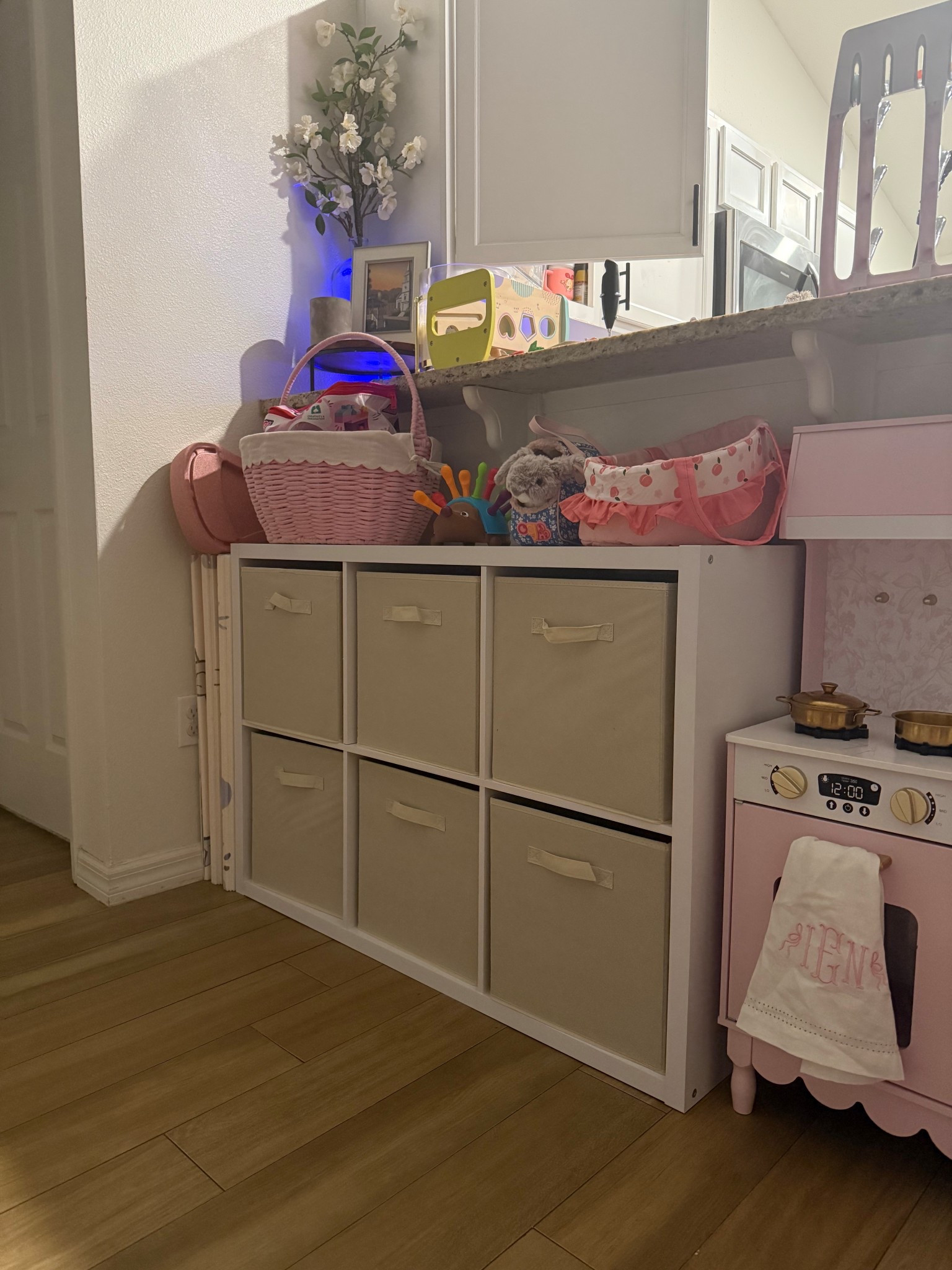 the perfect toy storage setup for a small space 

#LTKHome #LTKBaby #LTKKids