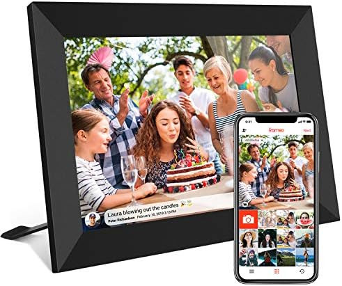 FRAMEO 10.1 Inch Smart WiFi Digital Photo Frame 1280x800 IPS LCD Touch Screen, Auto-Rotate Portra... | Amazon (US)