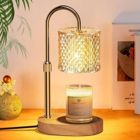 Finew Candle Warmer Lamp with Timer Dimmer Adjustable Height for New Home Decor,Birthday Gifts for Women,Wax Warmer with 2 Bulbs for Women Mom Mother's Day Gifit ,Christmas Gifts | Walmart (US)