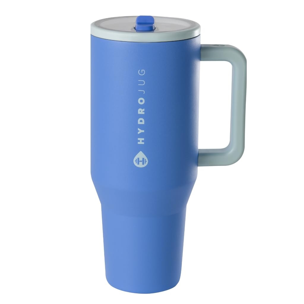 HydroJug Traveler - Modern 40 oz Tumbler with Handle & Simple Flip Straw - Car Cup Holder Friendl... | Amazon (US)