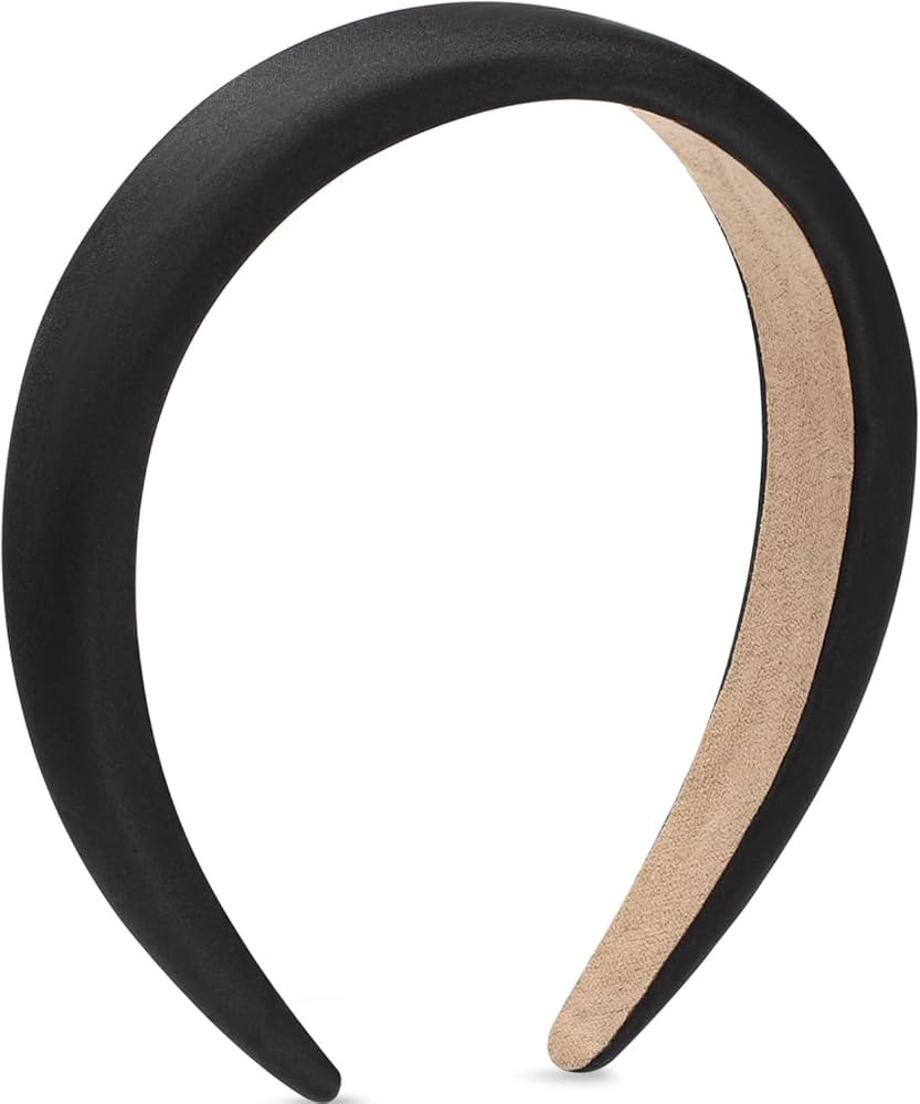 WantGor Padded Headband for Women, Wide Sponge HeadBands Plain Solid Hair Band Hoops Vintage Yoga... | Amazon (US)