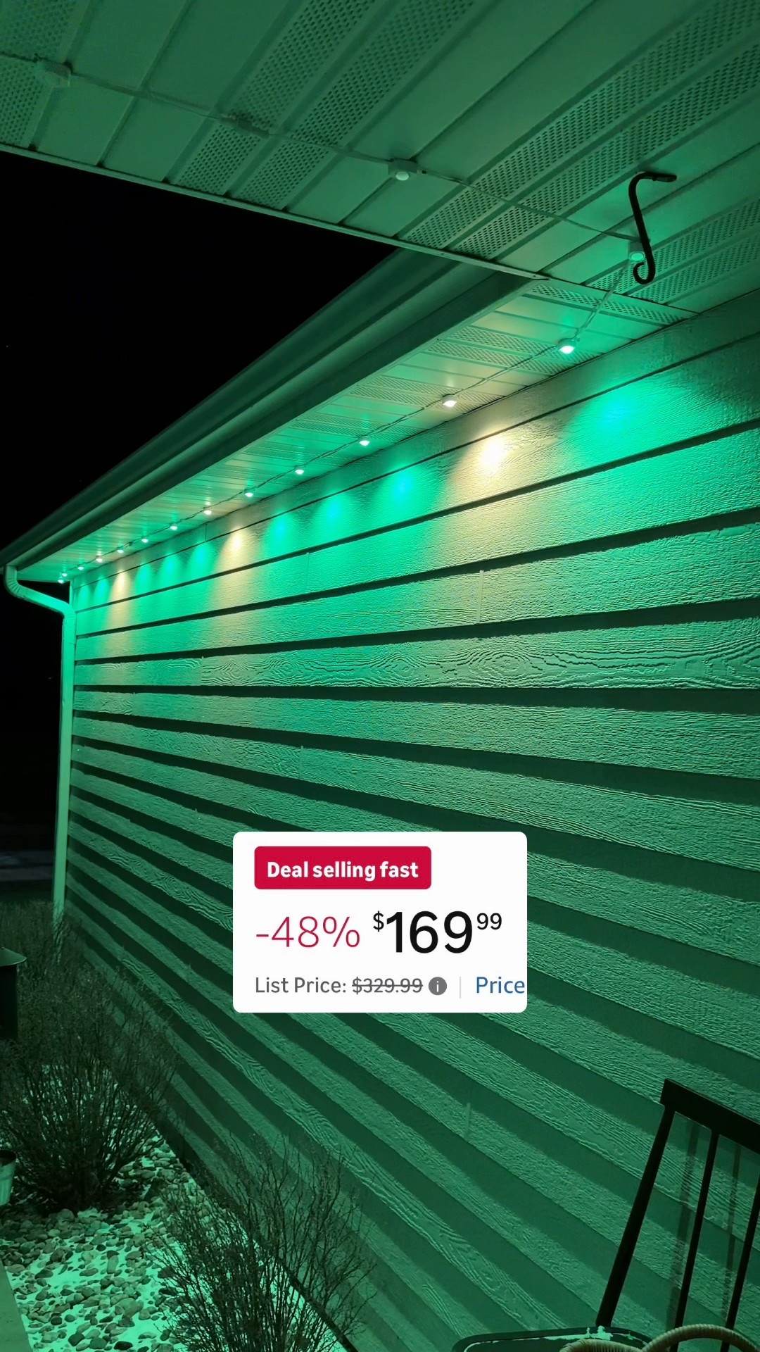 Lowest price I’ve seen on our house lights! Almost 50% off for Black Friday. No more needing to put up and take down Christmas lights. 

#LTKHome #LTKCyberWeek #LTKHoliday