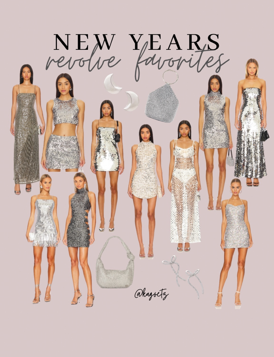 NEW YEARS OUTFITS 🪩⭐️
Silver sparkle edition

#revolve #nye #newyears #newyearseve 
#dresses #partydress #nyedress #nyeoutfit 

#LTKHoliday #LTKSeasonal #LTKparties