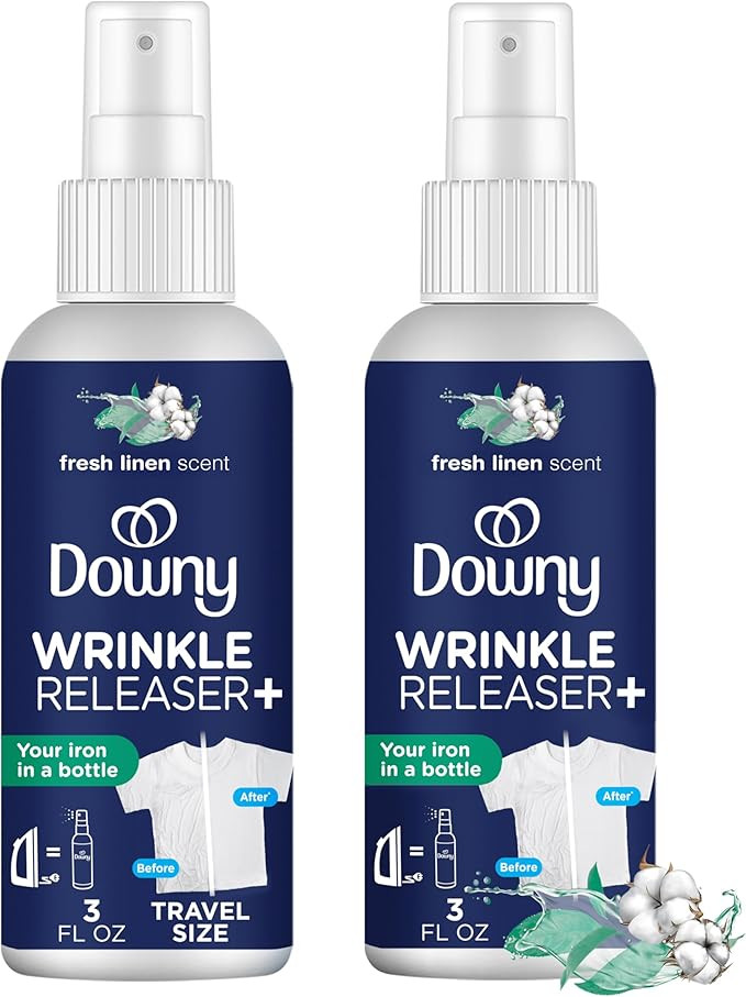 Downy Wrinkle Releaser Spray All In One Wrinkle Release Spray Travel Size, Odor Eliminator, Stati... | Amazon (US)