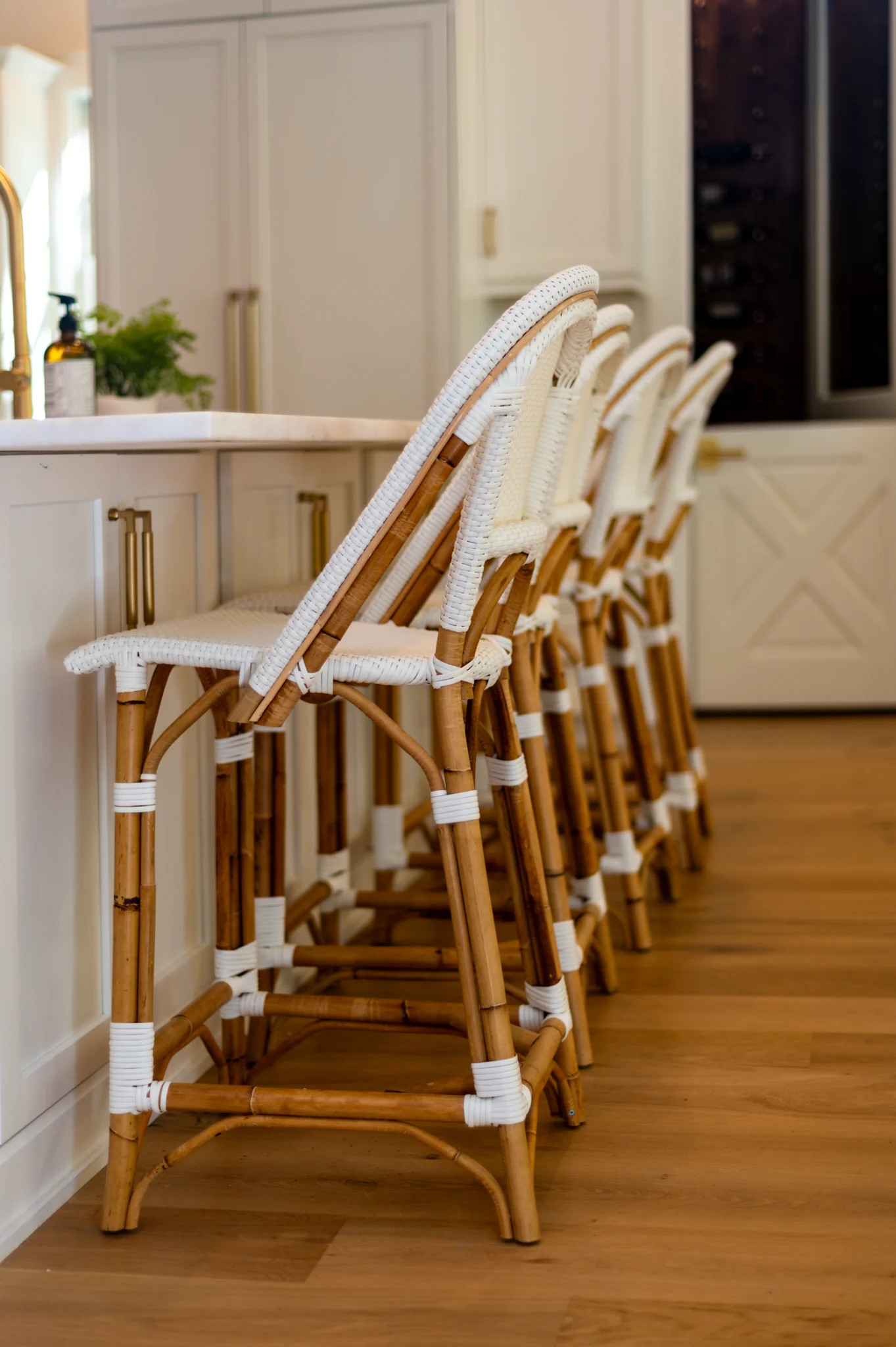 Vale Counter Height Bar Stool - White | Auden & Avery