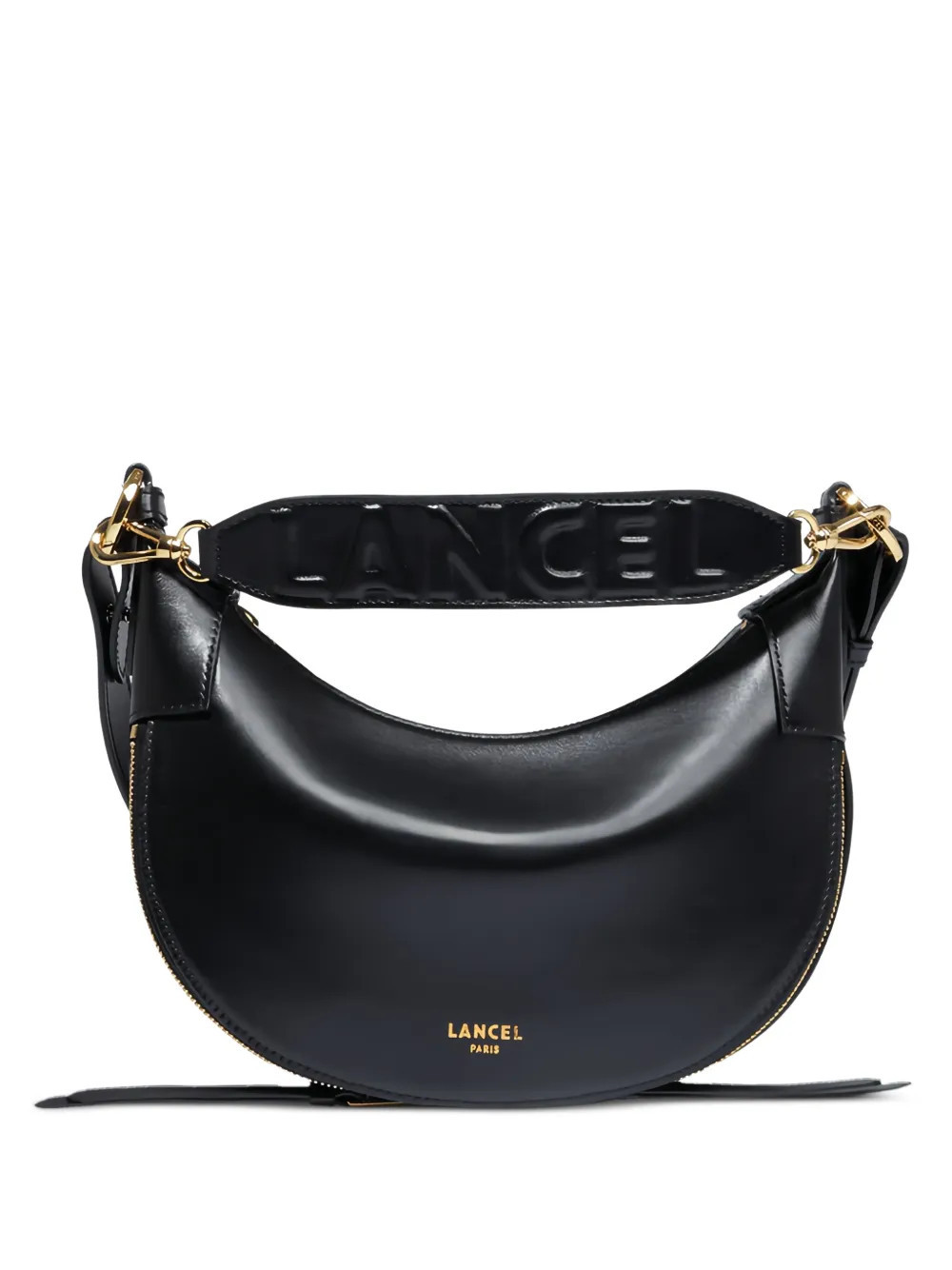 Lancel Origami leather shoulder bag - Black | Farfetch Global