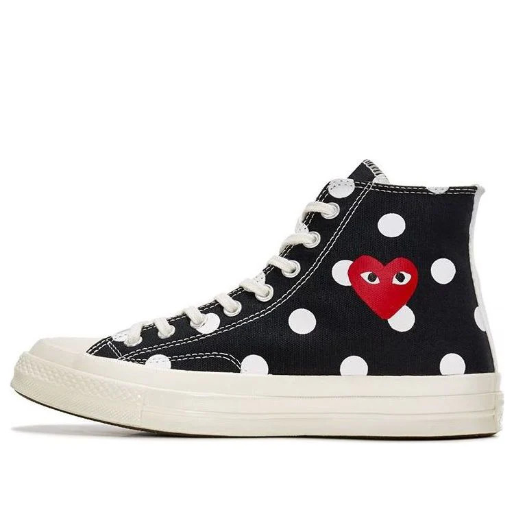 Converse x COMME des GARCONS PLAY Chuck 70 Hi 'Black Polka Dot' | KICKS CREW