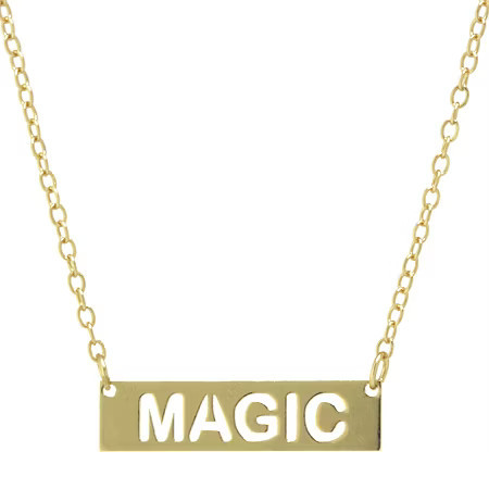Silver Treasures Magic Womens 14K Gold Over Silver 16 Inch Pendant Necklaces, One Size, Gold | JCPenney