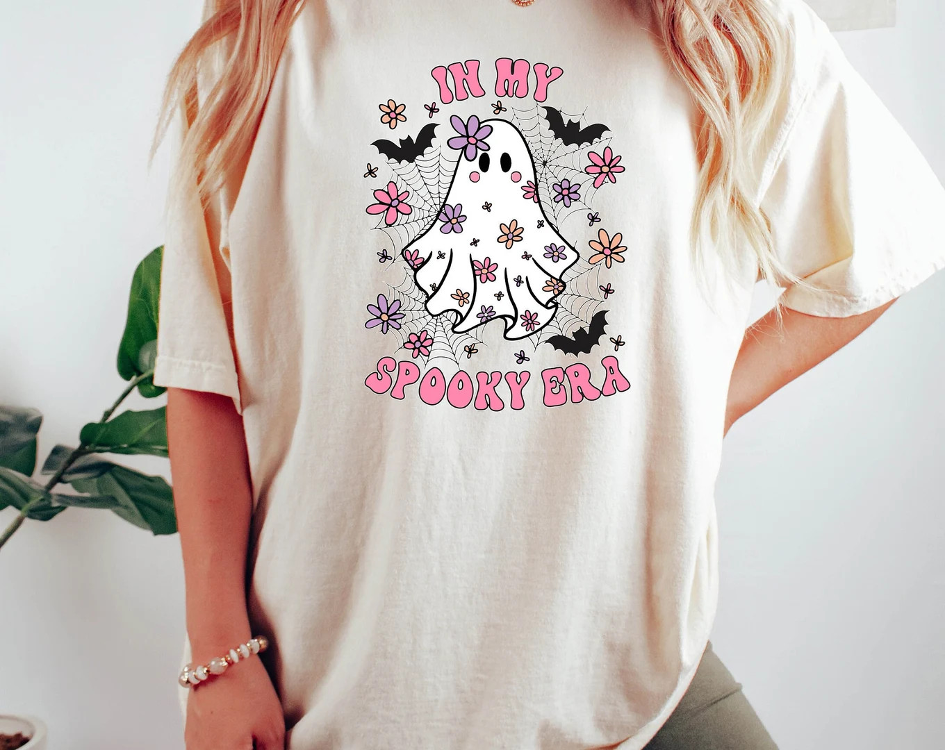 In My Spooky Era Halloween Shirt, Cute Ghost Shirt, Spooky Vibes Sweatshirt, Fall Teacher Spooky ... | Etsy (US)