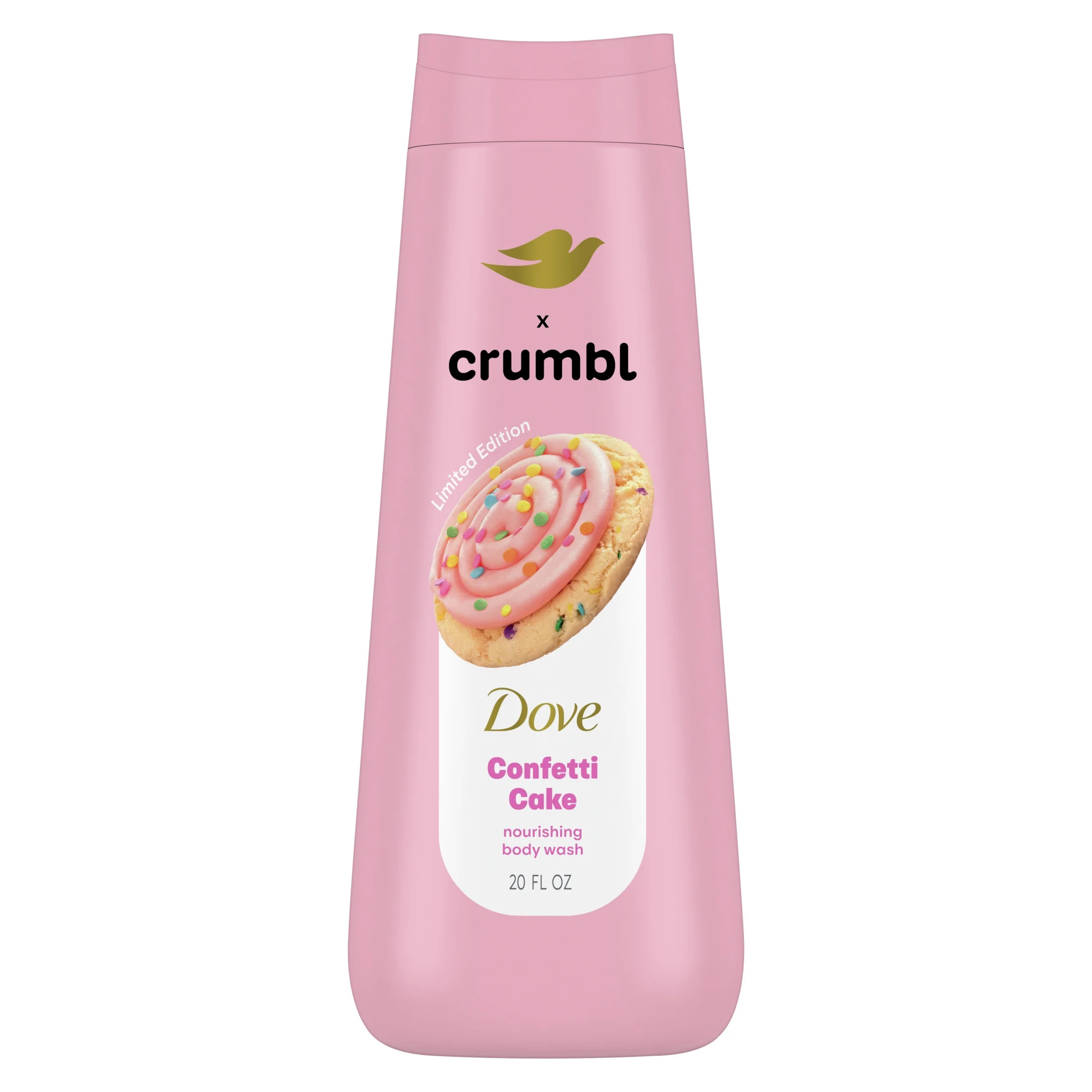 Dove Crumbl Moisturizing Liquid Body Wash Confetti Cake, 20 oz | Walmart (US)