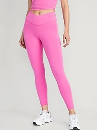 Extra High-Waisted PowerChill Crossover 7/8-Length Leggings for Women | Old Navy (US)