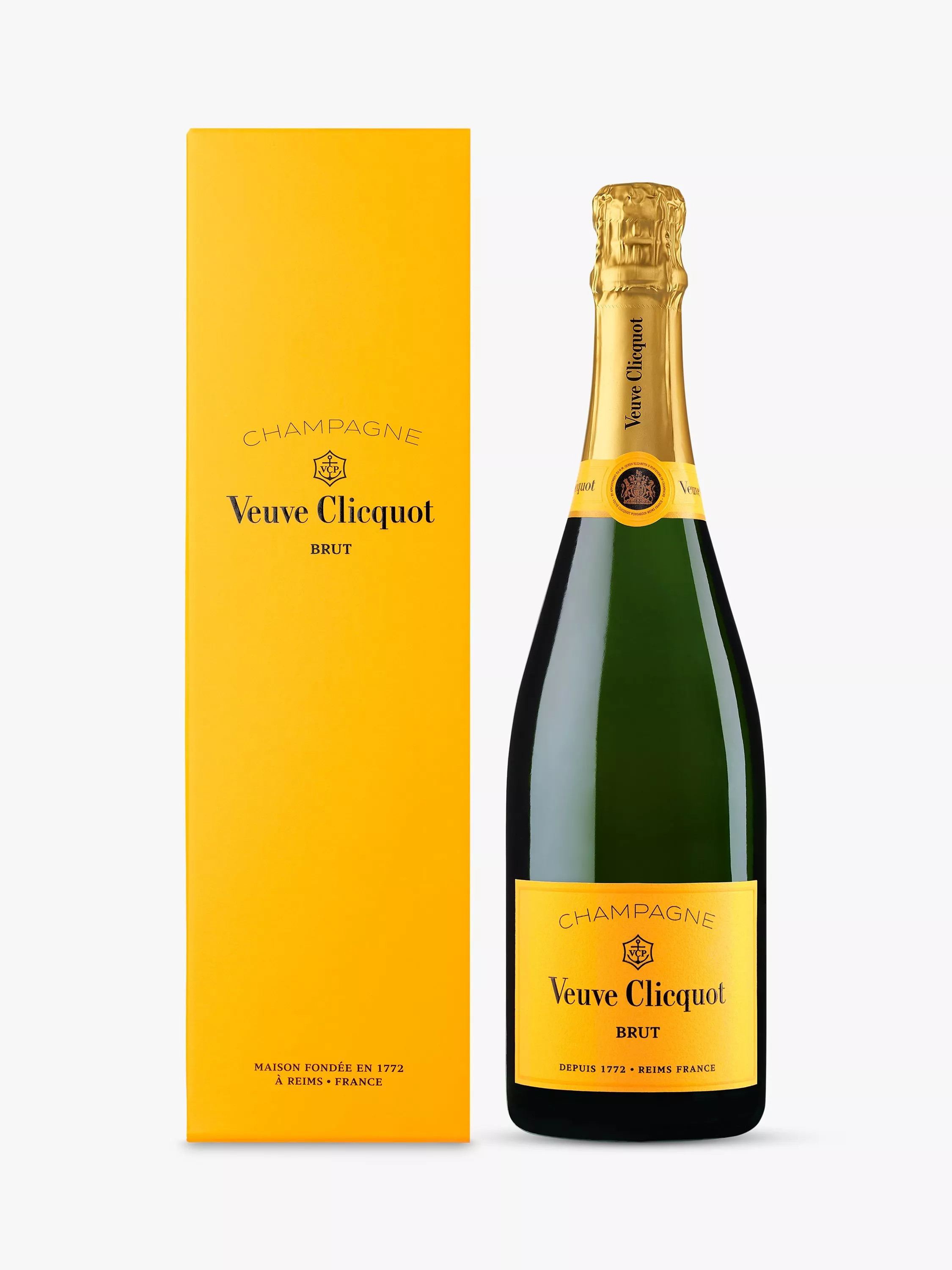 Veuve Clicquot Eco Box Yellow Label Brut Champagne, 75cl | John Lewis (UK)