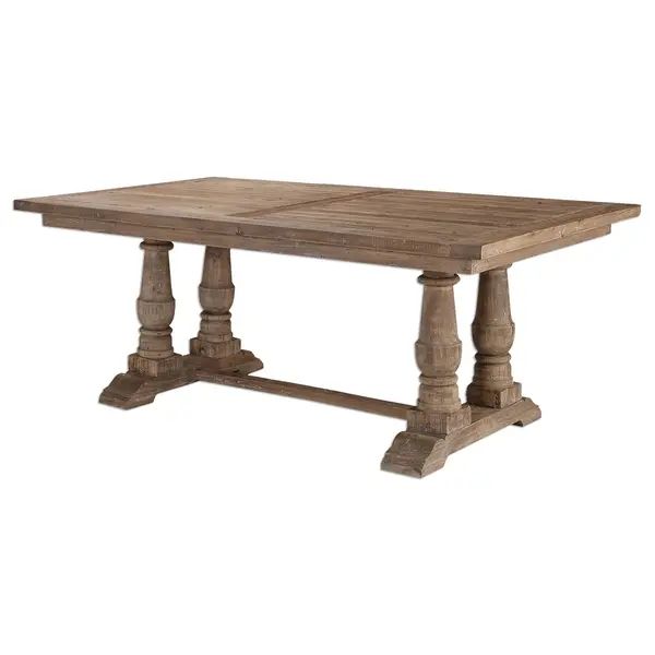 Uttermost Stratford Stony Grey Dining Table | Bed Bath & Beyond