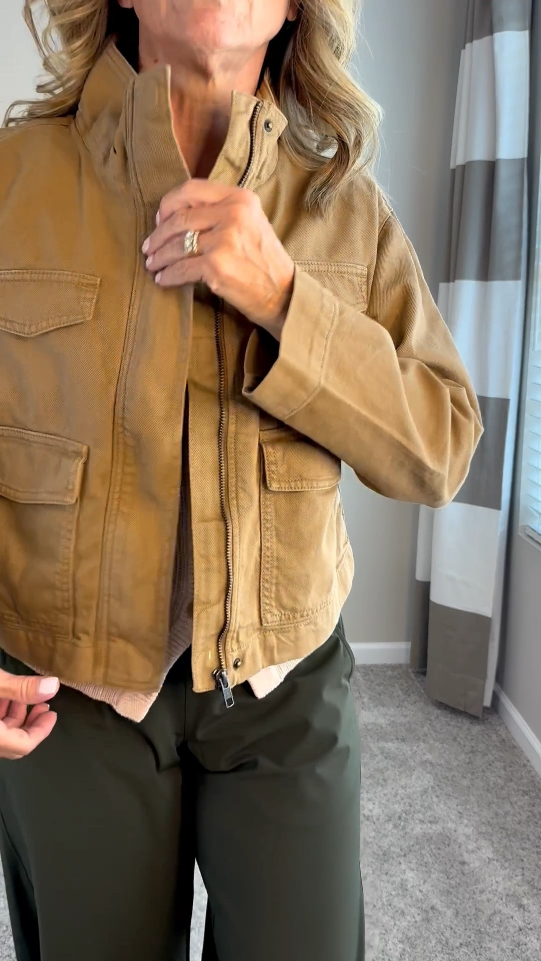 One of the cutest jackets I’ve seen this fall. Wearing XS in it and sweater and 4 pants.

#LTKgrwm #LTKootd #LTKSaleAlert