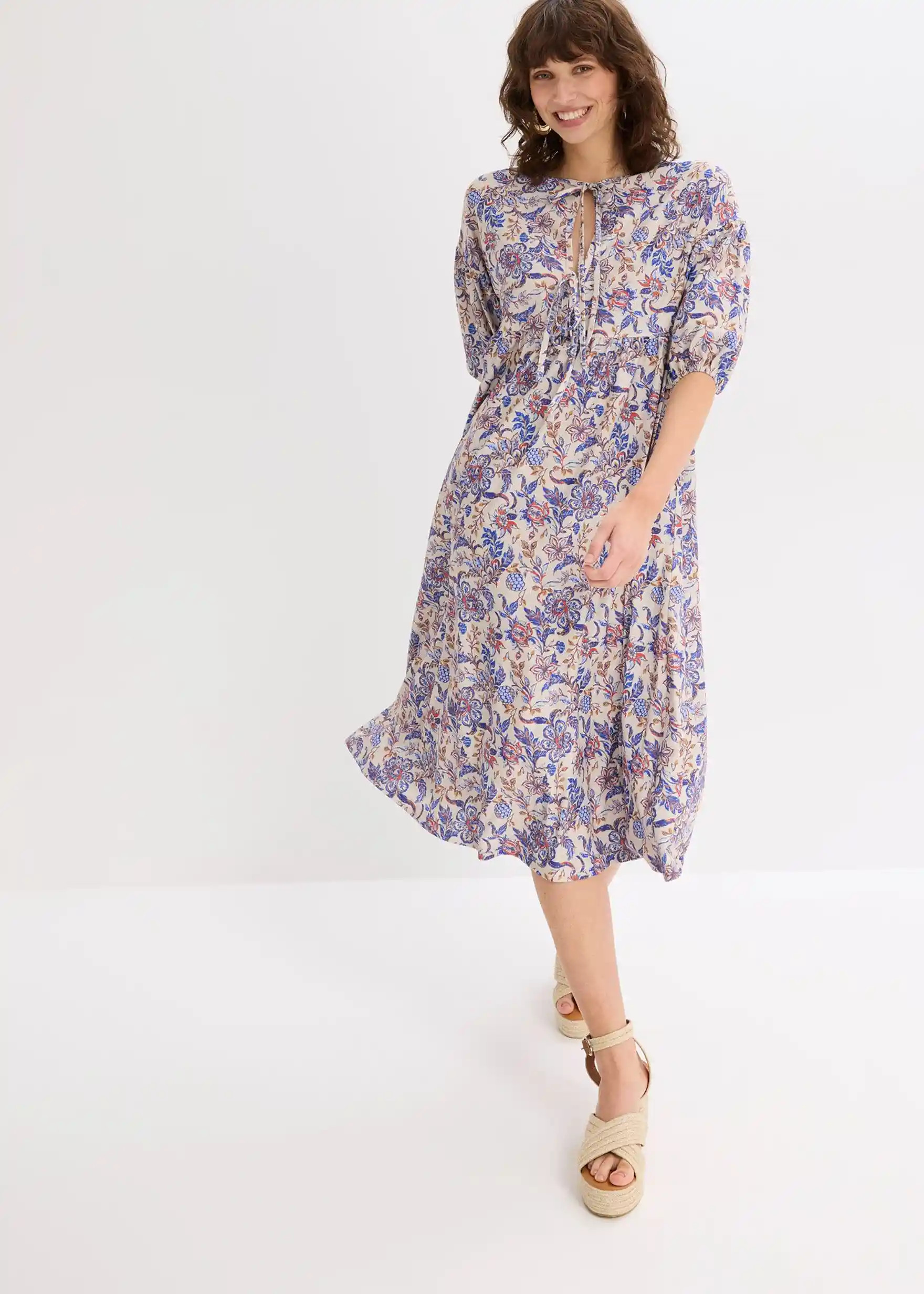 Jerseykleid mit Schnürung | Bonprix DE