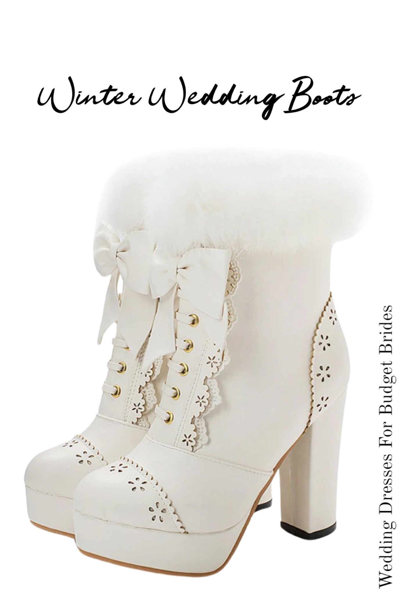 Cute find for a winter bride - furry chunky heel bow boots in white. 

Fall wedding. Winter wedding. Fall wedding outfit ideas. Winter wedding outfit ideas. Bride to be accessories. White chunky heels. Winter high heels. Booties. Wedding. Bride. Bridal. 

#LTKSeasonal #LTKwedding #LTKshoecrush