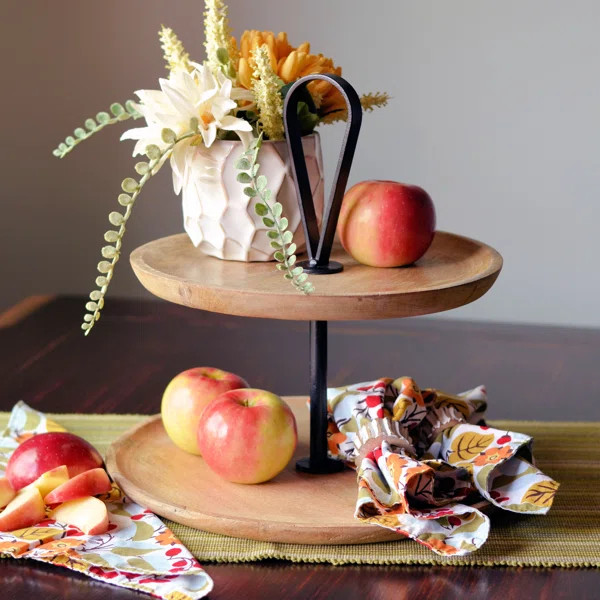 Round 2 Tier Stand, 13.75 Inches Tall | Wayfair North America