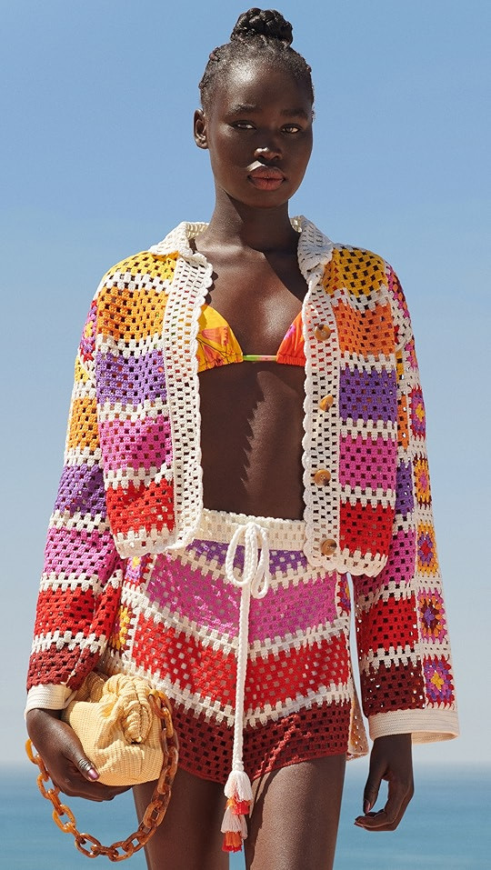 Mixed Crochet Stripes Shirt | Shopbop