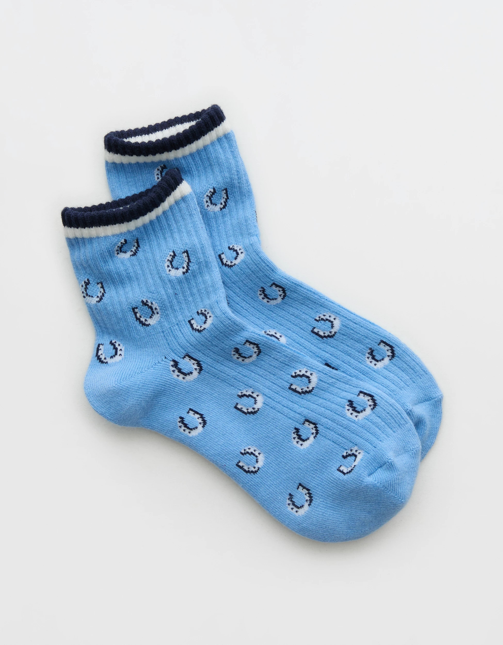 Aerie Ribbed Cotton Quarter Socks | Aerie
