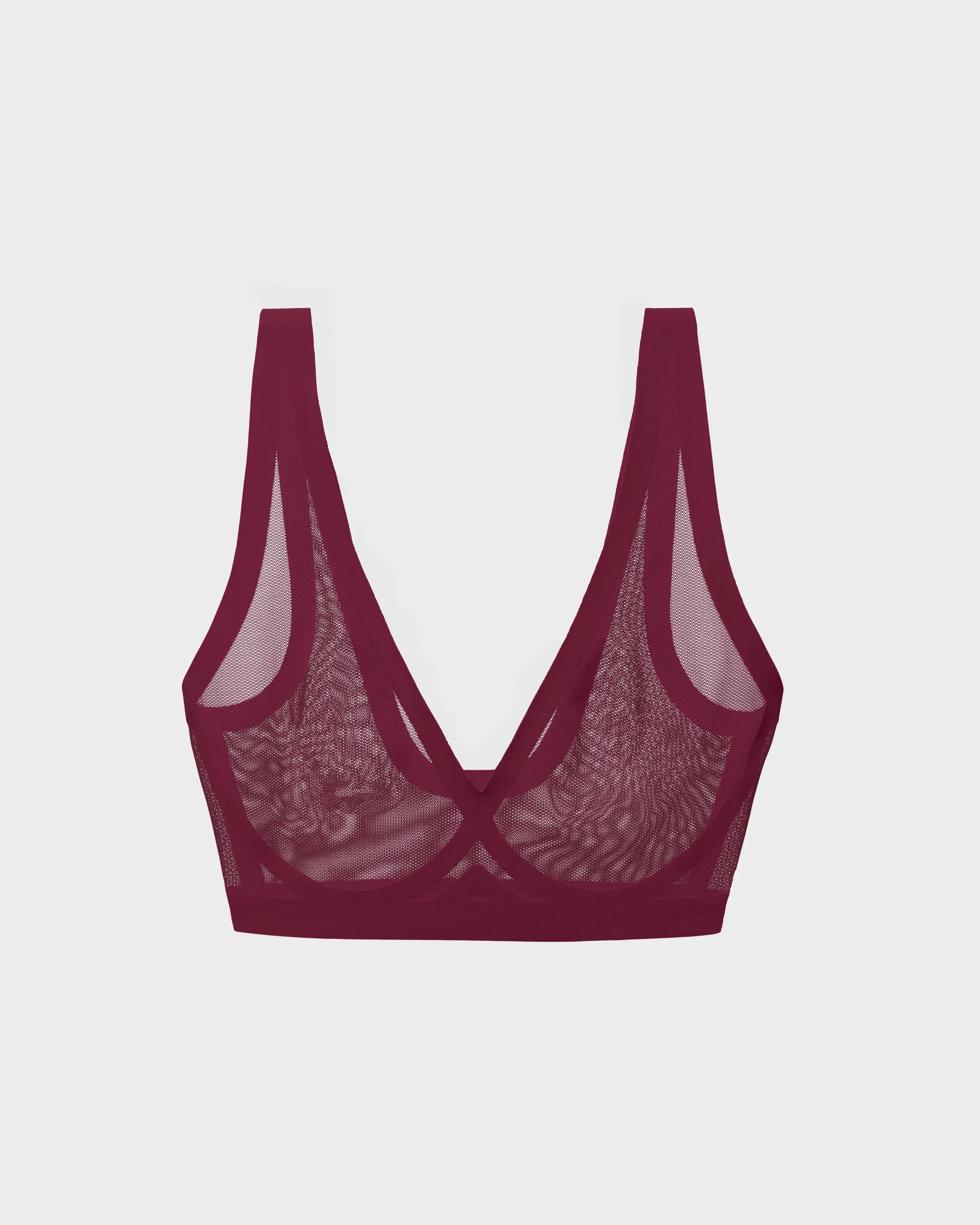 Tawny Port Sheer Mesh Bralette for Women | EBY | EBY (US)