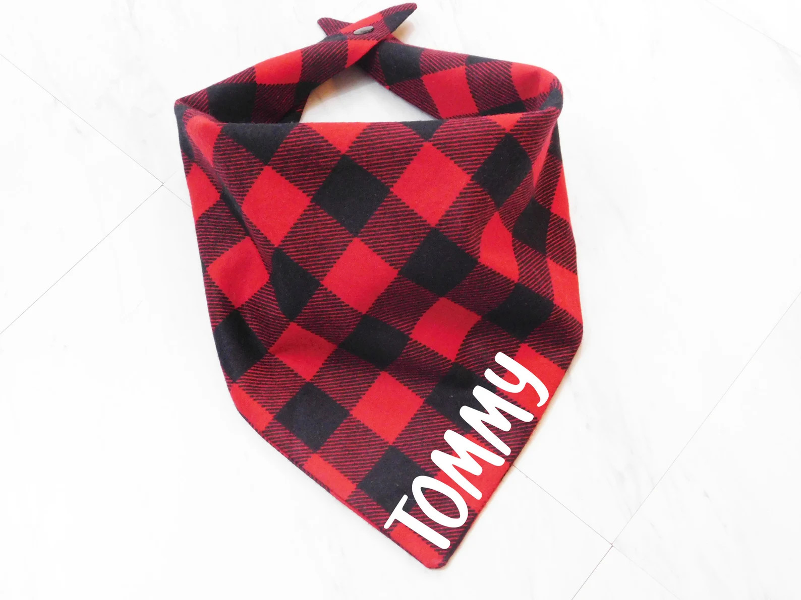 Plaid Dog Bandana  Christmas Dog Bandana  Custom Dog Bandana - Etsy | Etsy (US)