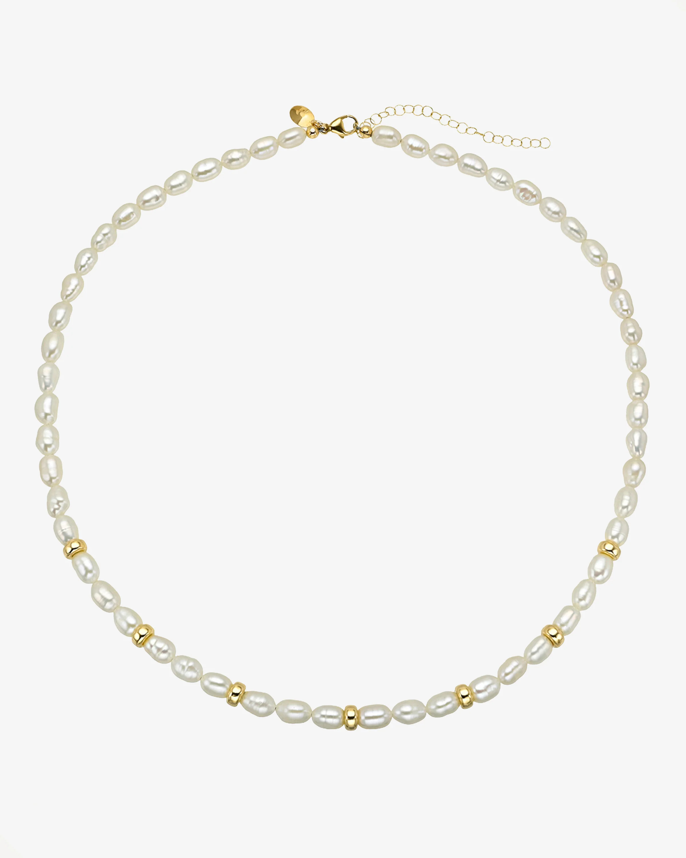 14K Gold Baroque Pearl Segment Necklace | Zoe Lev Jewelry