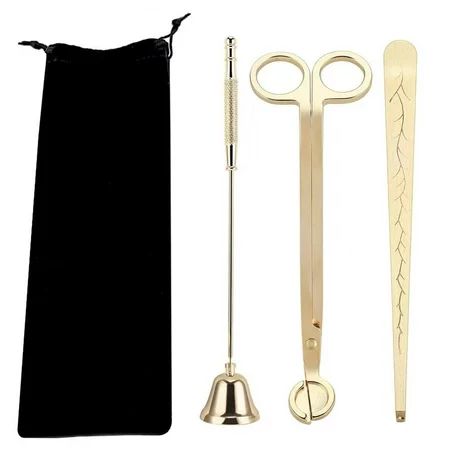 3 in 1 Candle Accessory Set - Candle Wick Trimmer Candle Wick Cutter Candle Snuffer Extinguisher Can | Walmart (US)