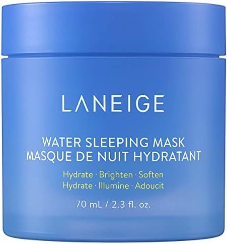 LANEIGE Water Sleeping Mask Overnight Gel, Replenishes Skin to Brighten, Clarify, Hydrate and Str... | Amazon (US)