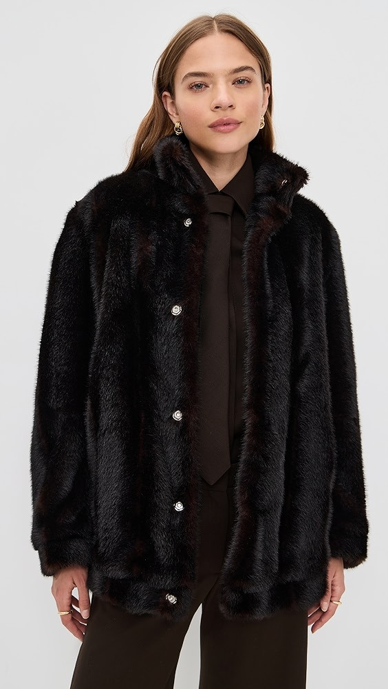 Faux Fur Sports Jacket | Shopbop