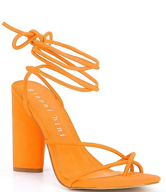 Frayya Leather Strappy Ankle Wrap Toe Loop Sandals | Dillards