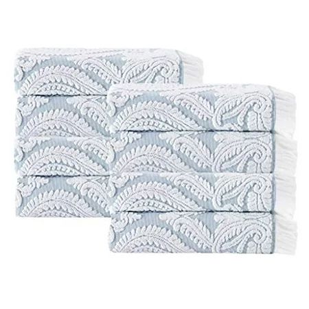 Enchante Home - Laina Hand Towels - 8 Piece Hand Towels long staple Turkish towel - Quick Dry Soft A | Walmart (US)