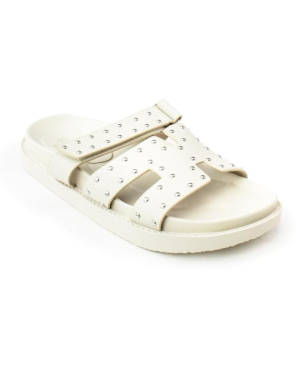 RF ROOM OF FASHION Women's Cutout Design Comfort Slide Sandals | Amazon (US)